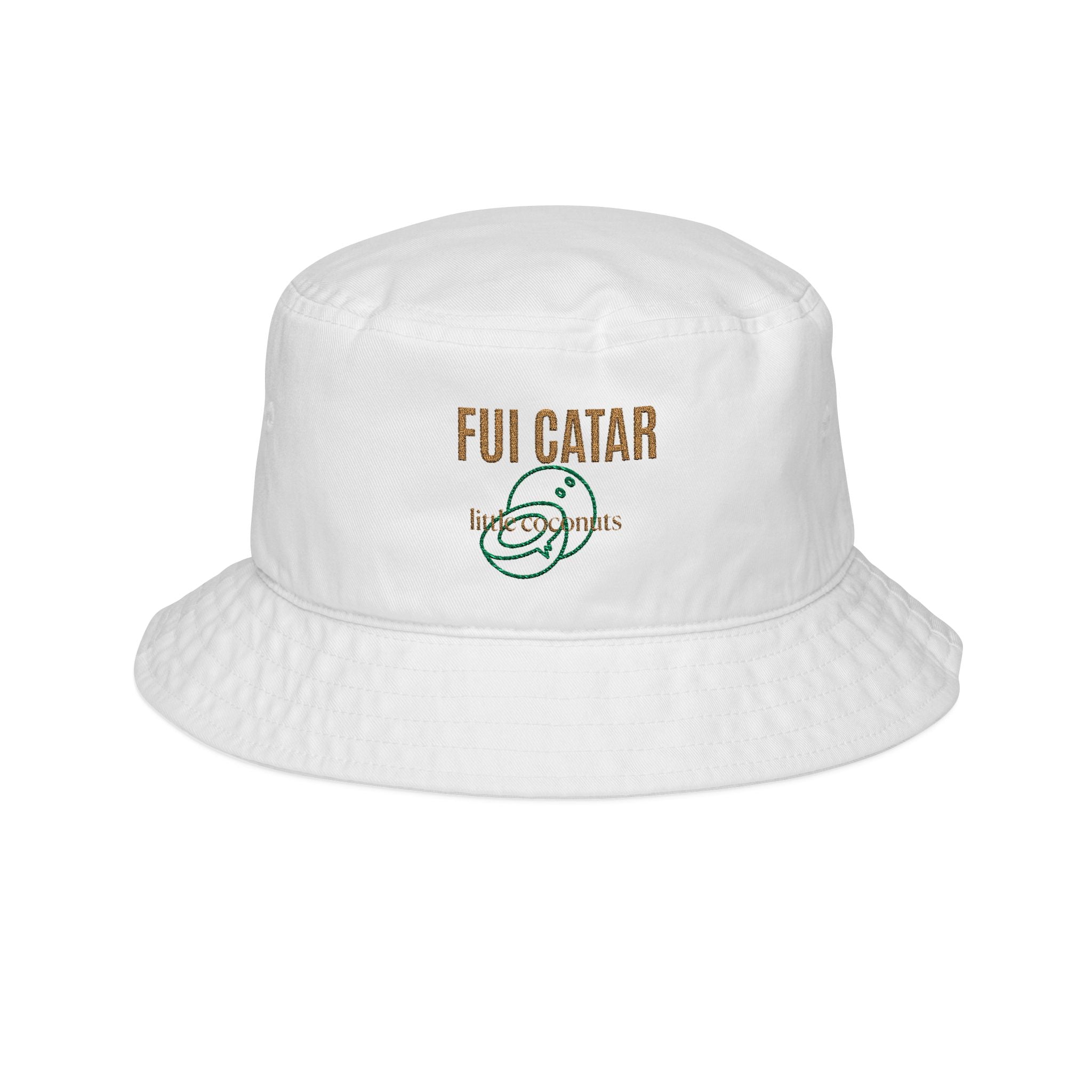 "Fui Catar" Vintage Script Sun Hat