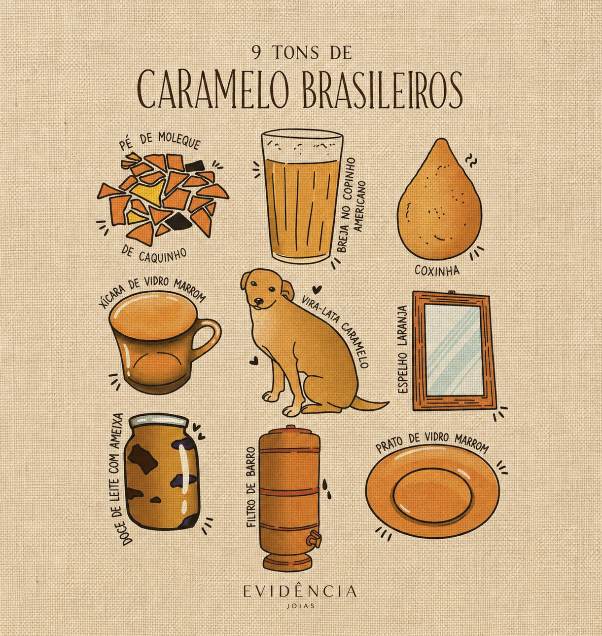'9 Tons de Caramelo Brasileiros' Tote
